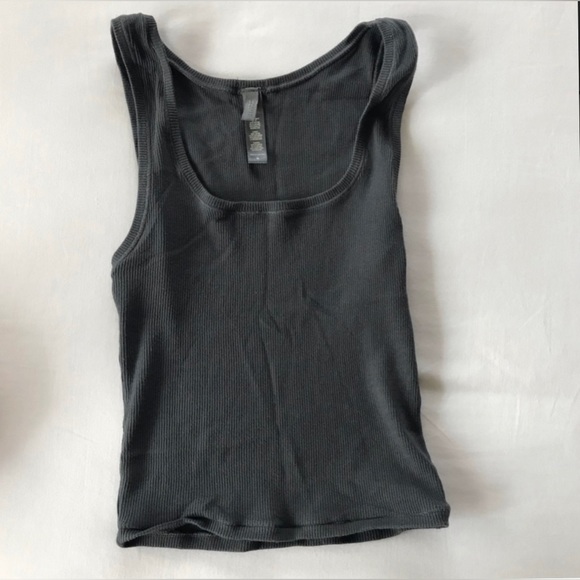 Skims Deep Sea Cotton Rib Set -Legging / Tank - Picture 3 of 12